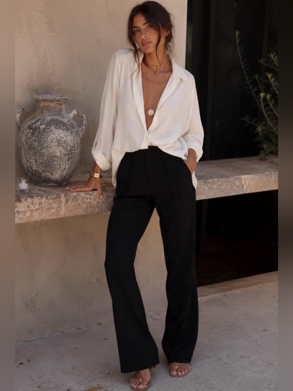 Aritzia Wilfred The Effortless Pant in Black